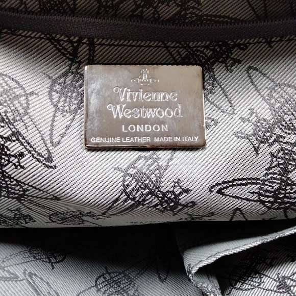 Vivienne Westwood Hand Bag Brown Canvas 423289 - Picture 7 of 9